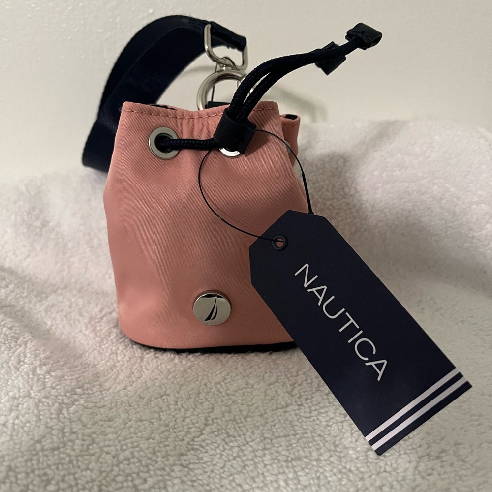 Nautica Pink Mini wristlet Bag with Drawstring Closure - Picture 1 of 11